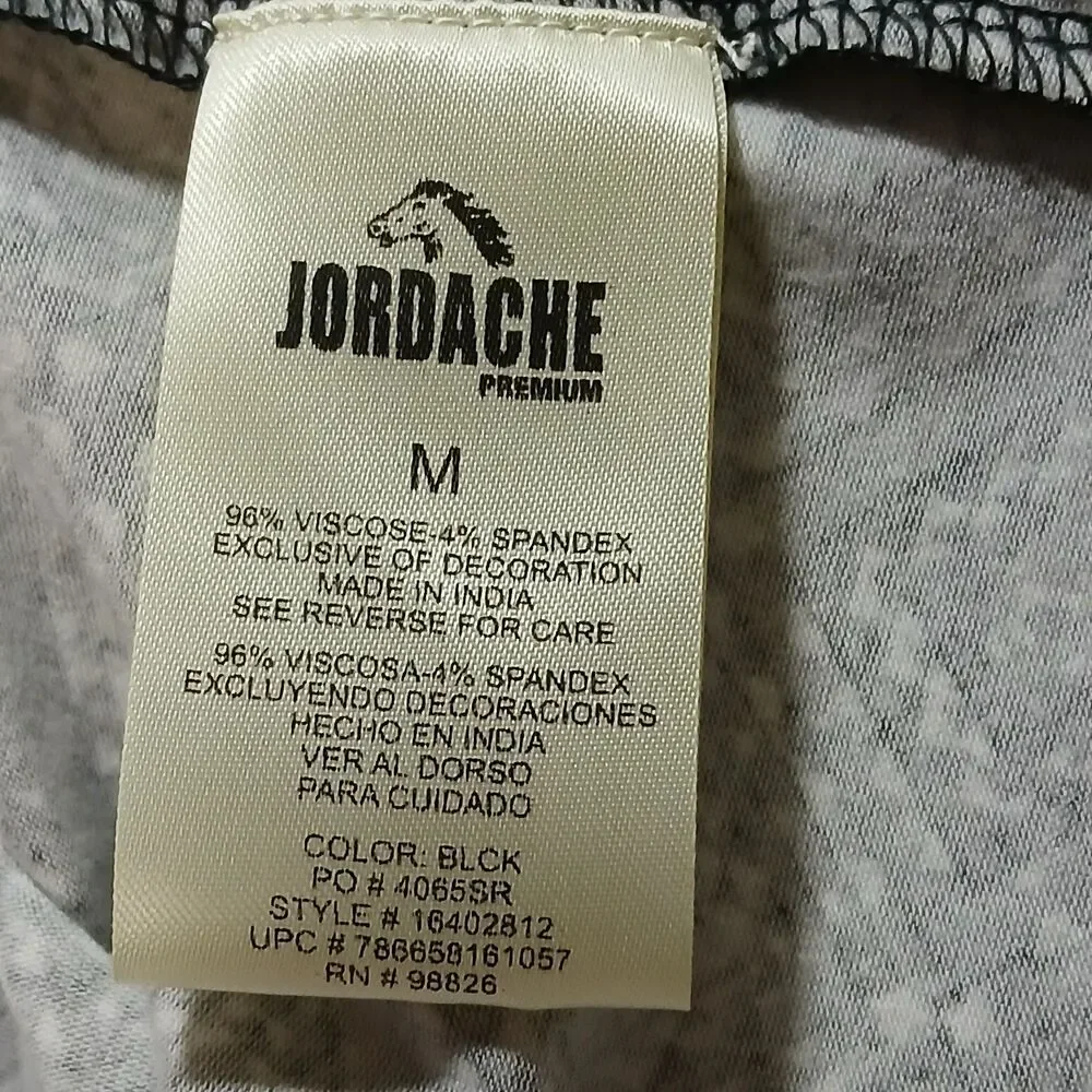 Jordache Jewel of the Nile Geometric Print Black Gray Sleeveless Blouse Medium - Picture 7 of 10